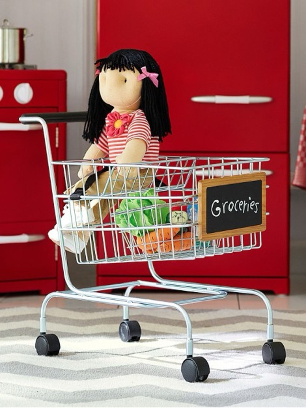 Pottery Barn Kids PBK Metal Shopping Cart - Picture 12 of 12